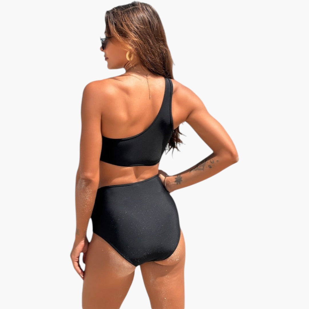 Brixton | Women’s Two-Piece Swimsuit Set with Asymmetrical Top