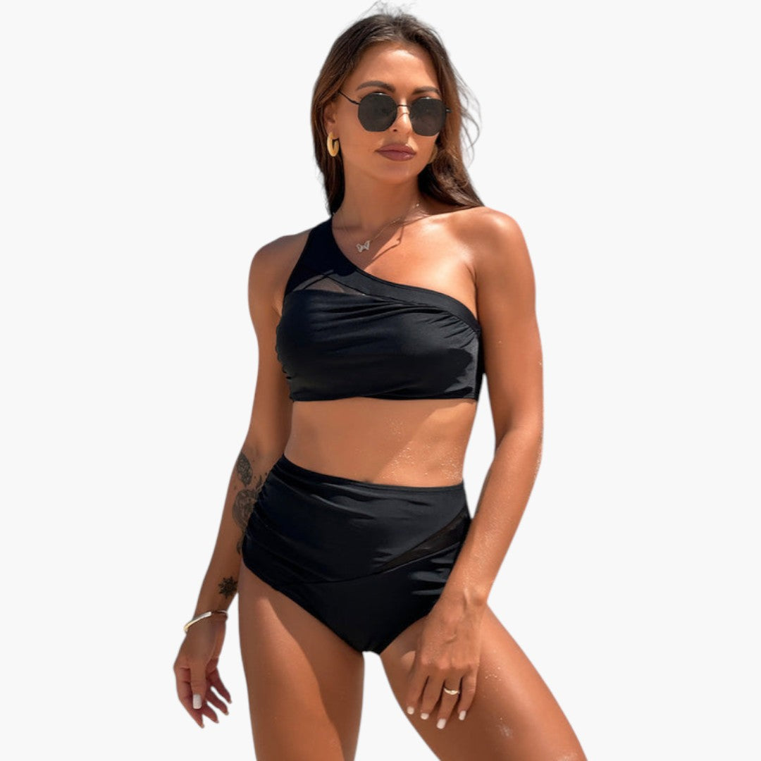 Brixton | Women’s Two-Piece Swimsuit Set with Asymmetrical Top