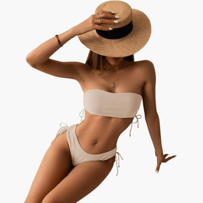 Sabrina | Women’s Two-Piece Swimsuit Set with Bandeau Top