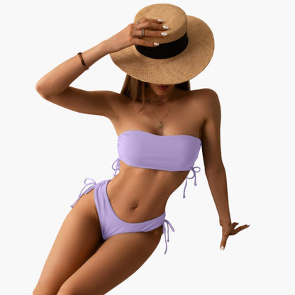 Sabrina | Women’s Two-Piece Swimsuit Set with Bandeau Top