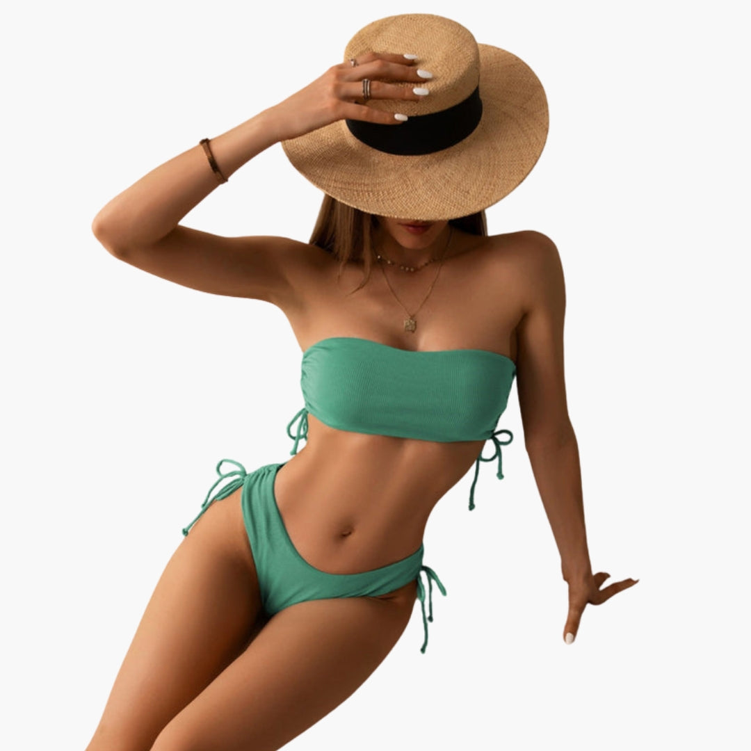 Sabrina | Women’s Two-Piece Swimsuit Set with Bandeau Top