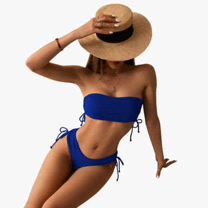Sabrina | Women’s Two-Piece Swimsuit Set with Bandeau Top