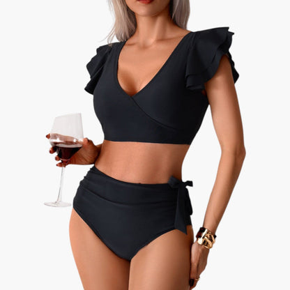 Aviana | Women’s Two-Piece Swimsuit Set with Ruffled Sleeves