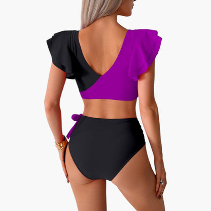 Aviana | Women’s Two-Piece Swimsuit Set with Ruffled Sleeves