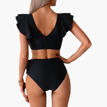 Aviana | Women’s Two-Piece Swimsuit Set with Ruffled Sleeves