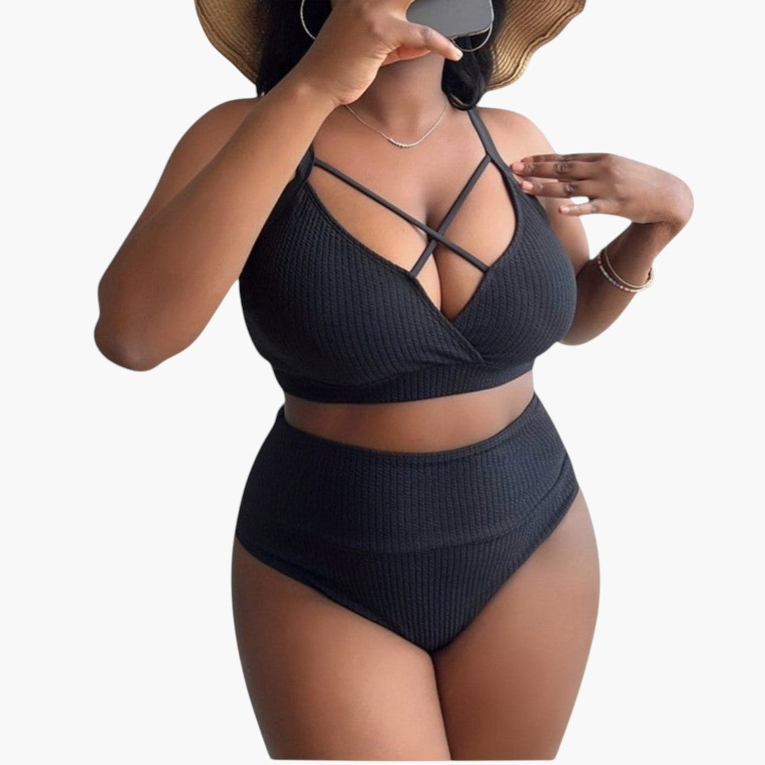 Oaklynn | Women’s Two-Piece Swimsuit Set with High-Waisted Bottoms