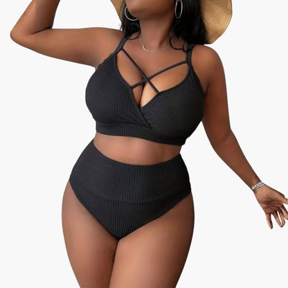 Oaklynn | Women’s Two-Piece Swimsuit Set with High-Waisted Bottoms