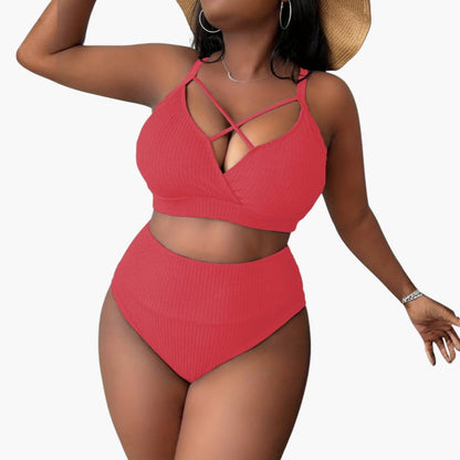 Oaklynn | Women’s Two-Piece Swimsuit Set with High-Waisted Bottoms