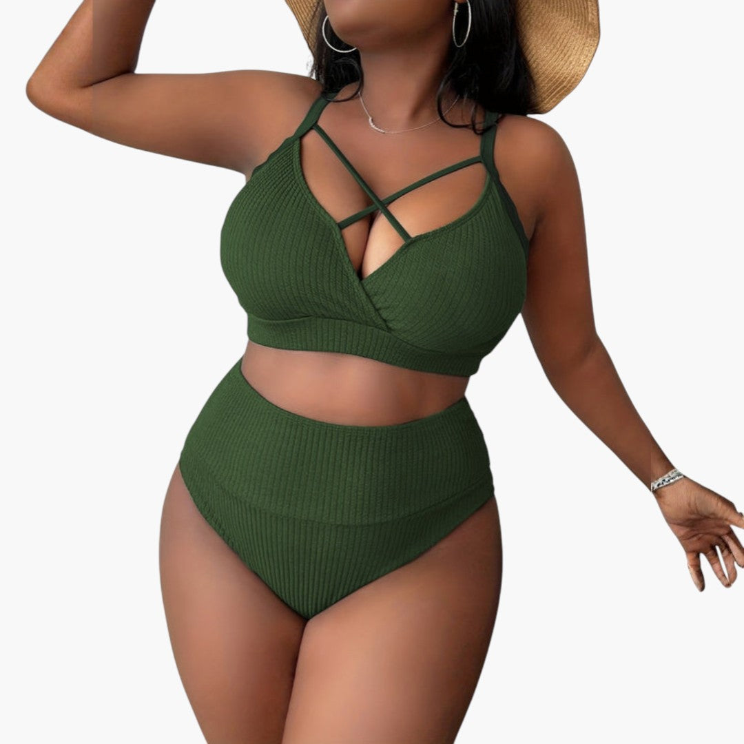Oaklynn | Women’s Two-Piece Swimsuit Set with High-Waisted Bottoms