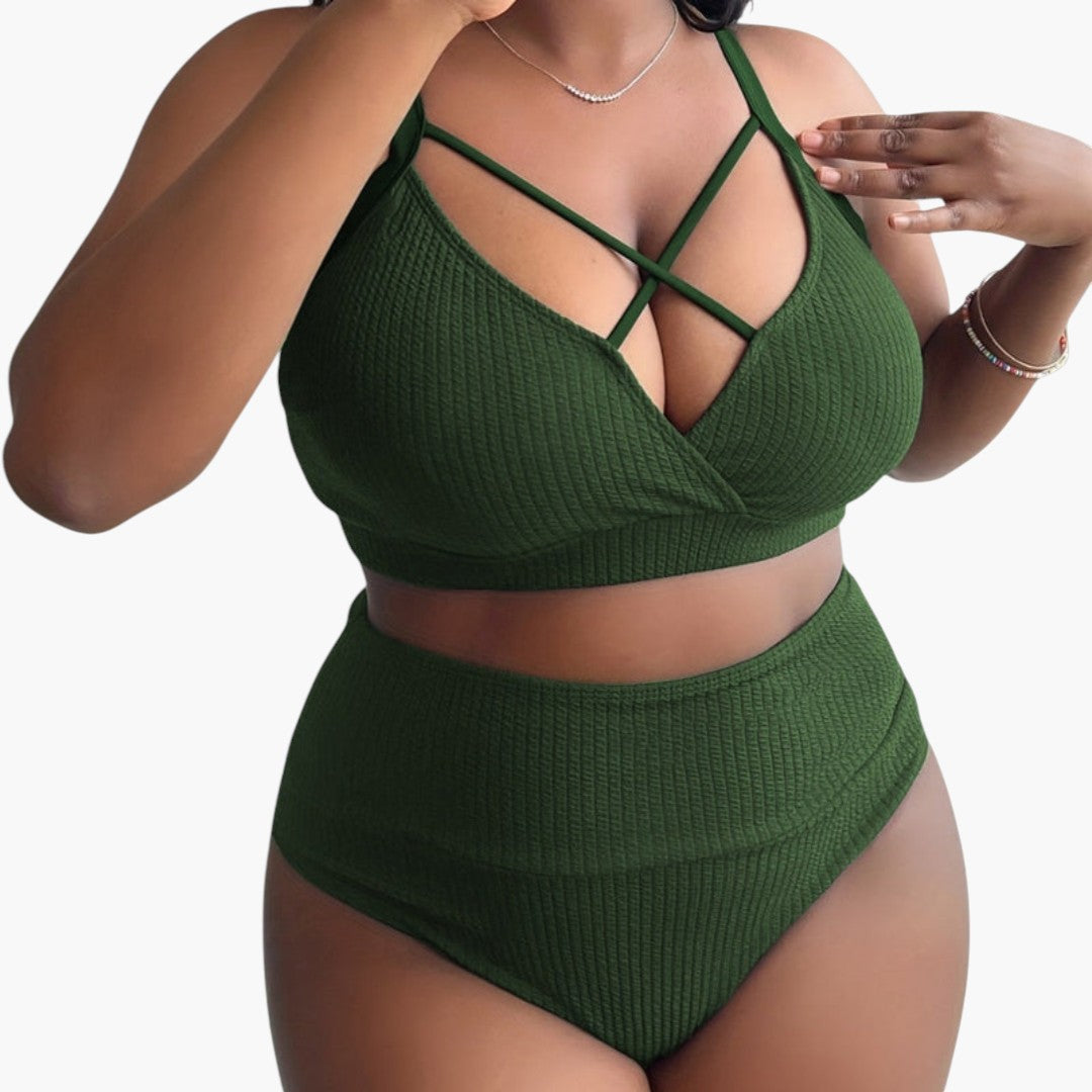 Oaklynn | Women’s Two-Piece Swimsuit Set with High-Waisted Bottoms