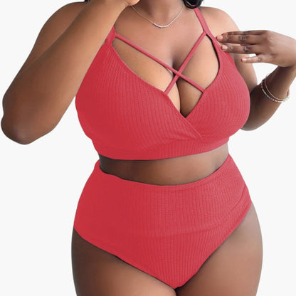 Oaklynn | Women’s Two-Piece Swimsuit Set with High-Waisted Bottoms