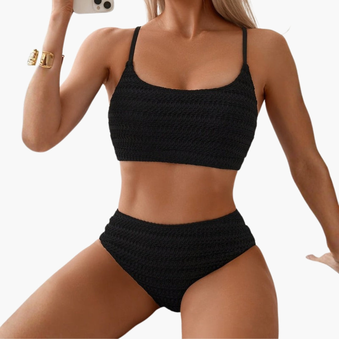 Kaelyn | Women’s Two-Piece Swimsuit with High-Waisted Bottoms