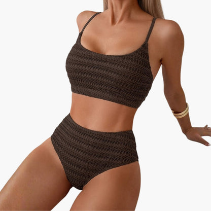 Kaelyn | Women’s Two-Piece Swimsuit with High-Waisted Bottoms