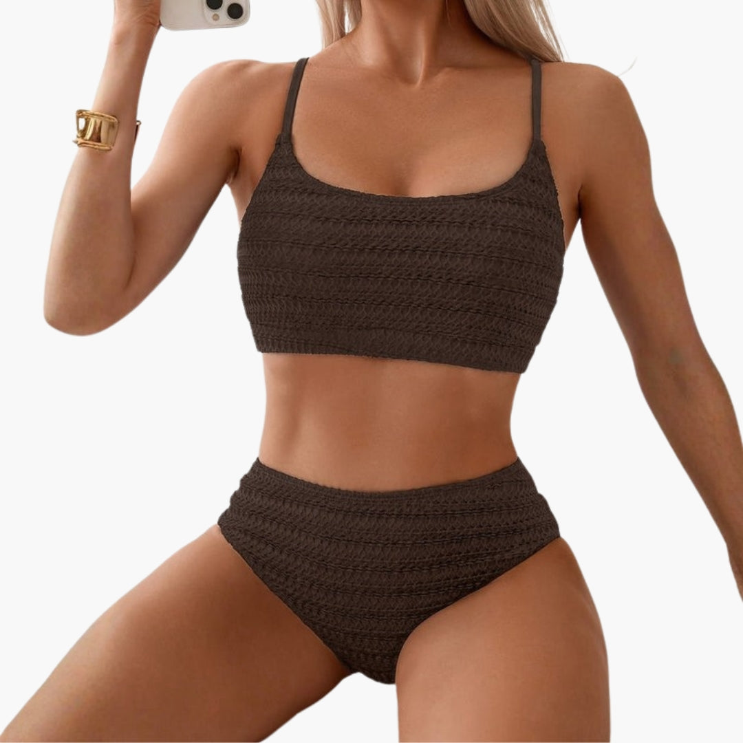 Kaelyn | Women’s Two-Piece Swimsuit with High-Waisted Bottoms