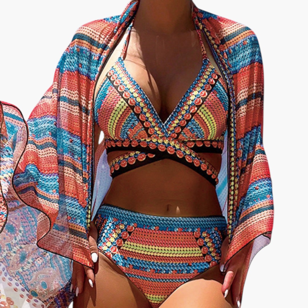Zahara | Women’s Two-Piece Swimsuit Set with Crossed Straps