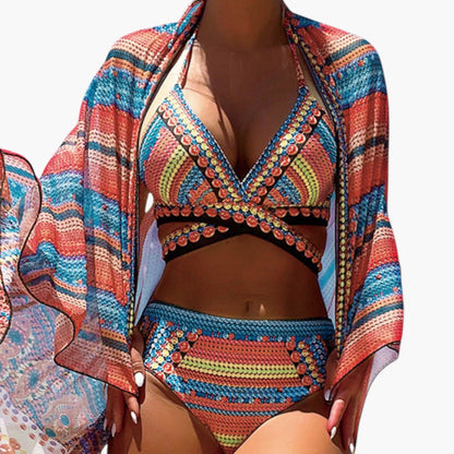 Zahara | Women’s Two-Piece Swimsuit Set with Crossed Straps