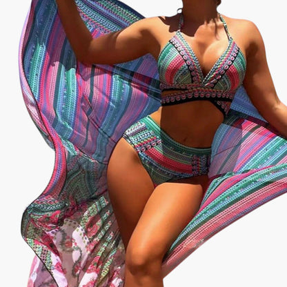 Zahara | Women’s Two-Piece Swimsuit Set with Crossed Straps