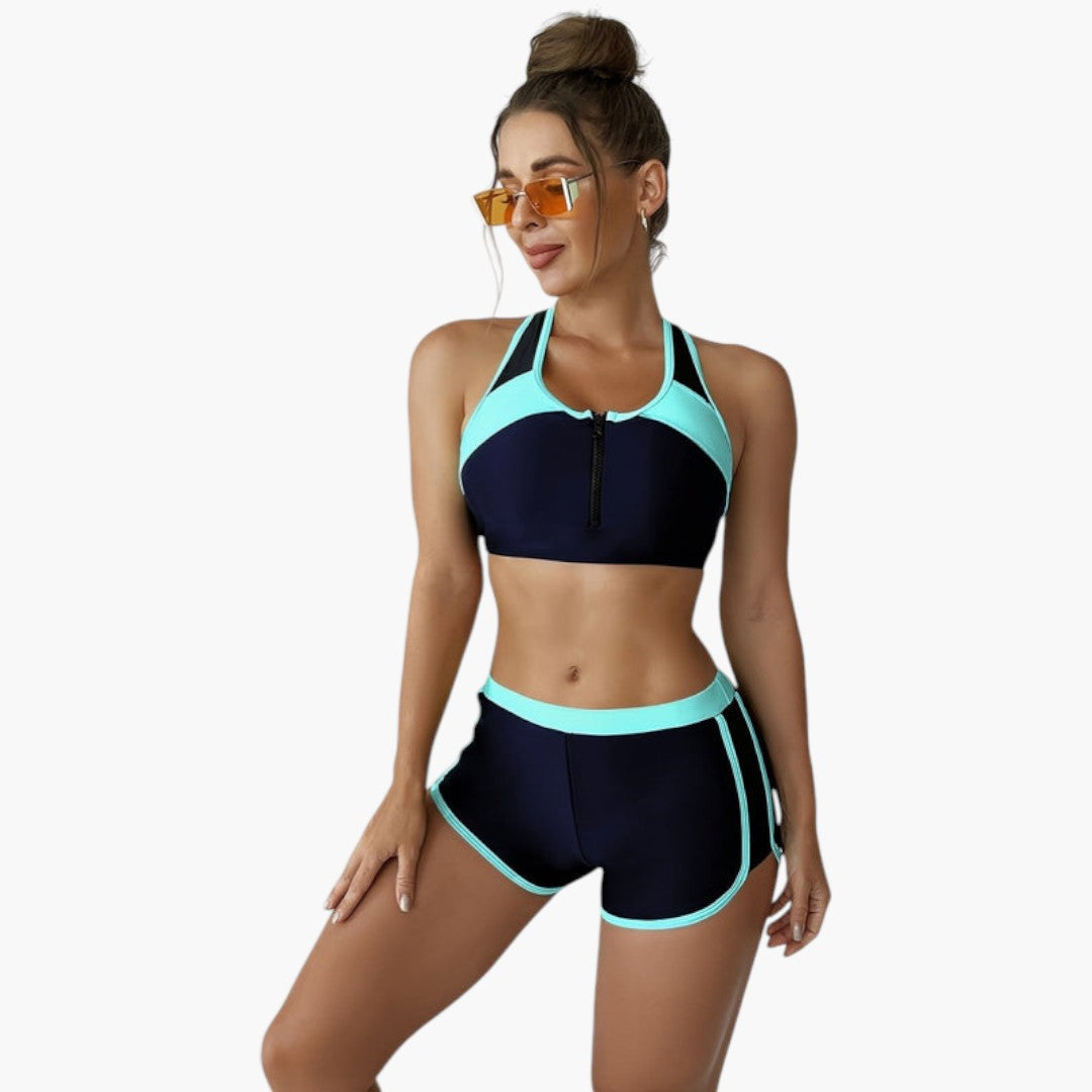 Talia | Women’s Two-Tone Bikini Set with Contrast Top