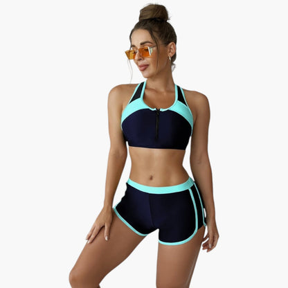 Talia | Women’s Two-Tone Bikini Set with Contrast Top