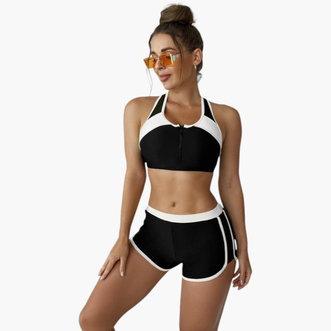 Talia | Women’s Two-Tone Bikini Set with Contrast Top