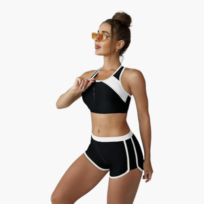 Talia | Women’s Two-Tone Bikini Set with Contrast Top