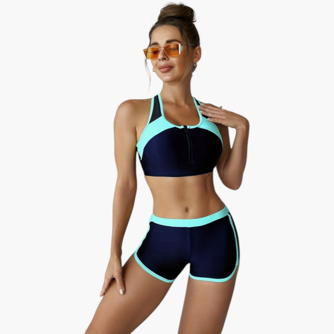 Talia | Women’s Two-Tone Bikini Set with Contrast Top