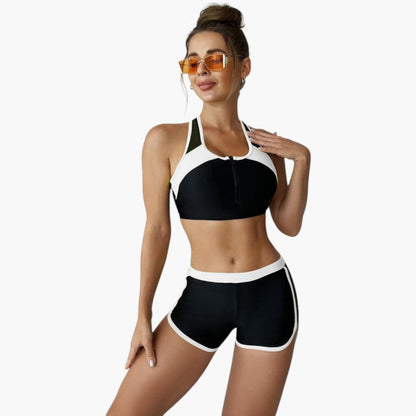 Talia | Women’s Two-Tone Bikini Set with Contrast Top
