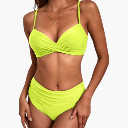 Alessia | Women’s Two-Piece Swimsuit Set with Crossed Top