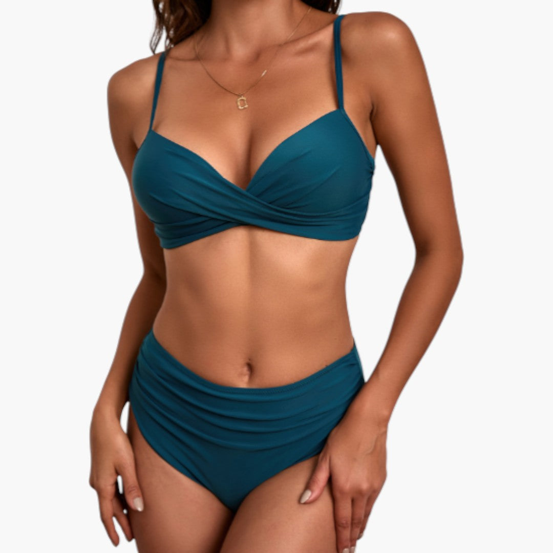 Alessia | Women’s Two-Piece Swimsuit Set with Crossed Top