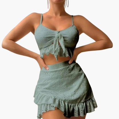 Cressida | Women’s Ruffled Two-Piece Swimsuit Set