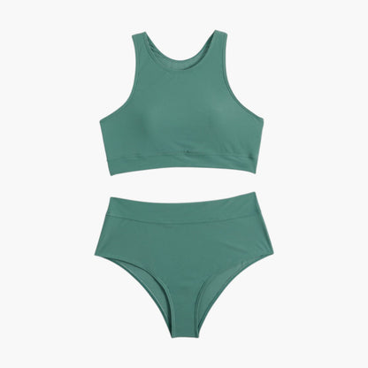 Solara | Women’s Sporty Two-Piece Swimsuit Set with Bandeau Top