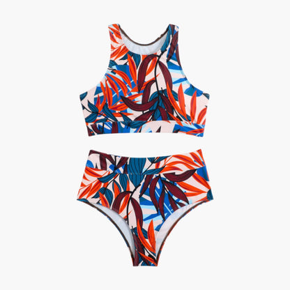 Solara | Women’s Sporty Two-Piece Swimsuit Set with Bandeau Top