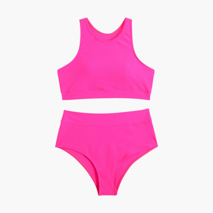 Solara | Women’s Sporty Two-Piece Swimsuit Set with Bandeau Top