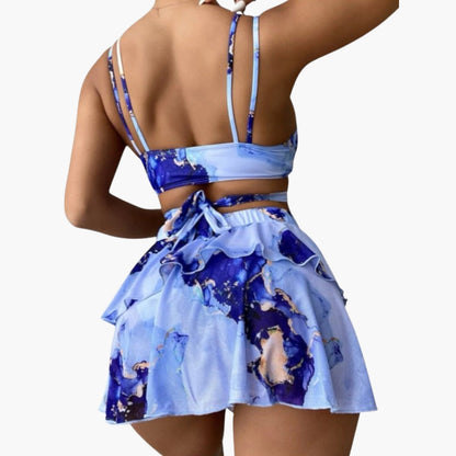Althea | Women’s Three-Piece Floral Bikini Set