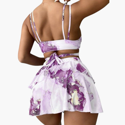 Althea | Women’s Three-Piece Floral Bikini Set