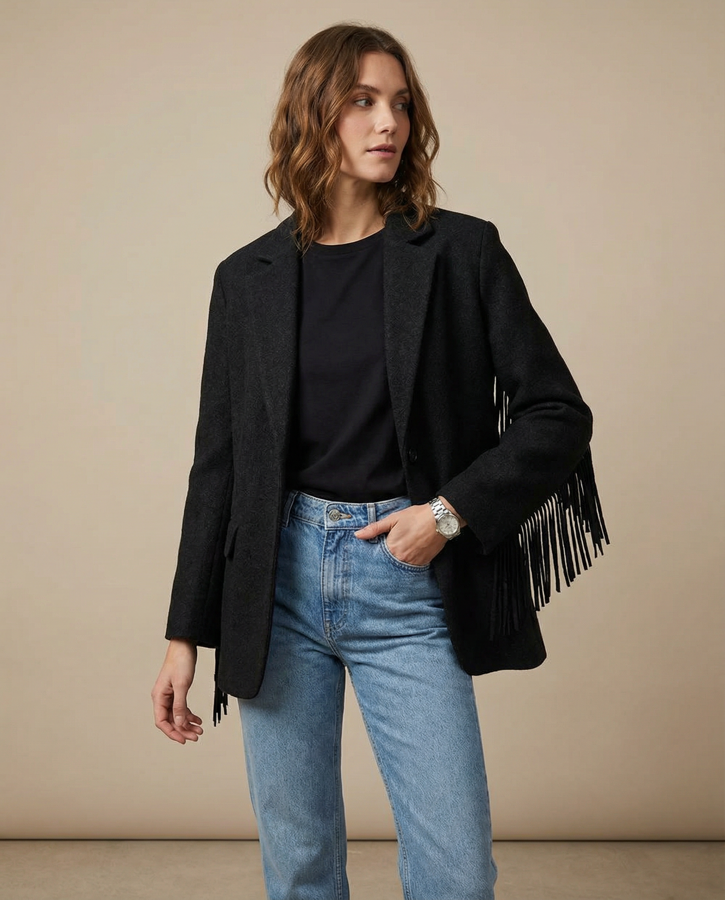 Maura | Women’s Tassel Blazer Jacket