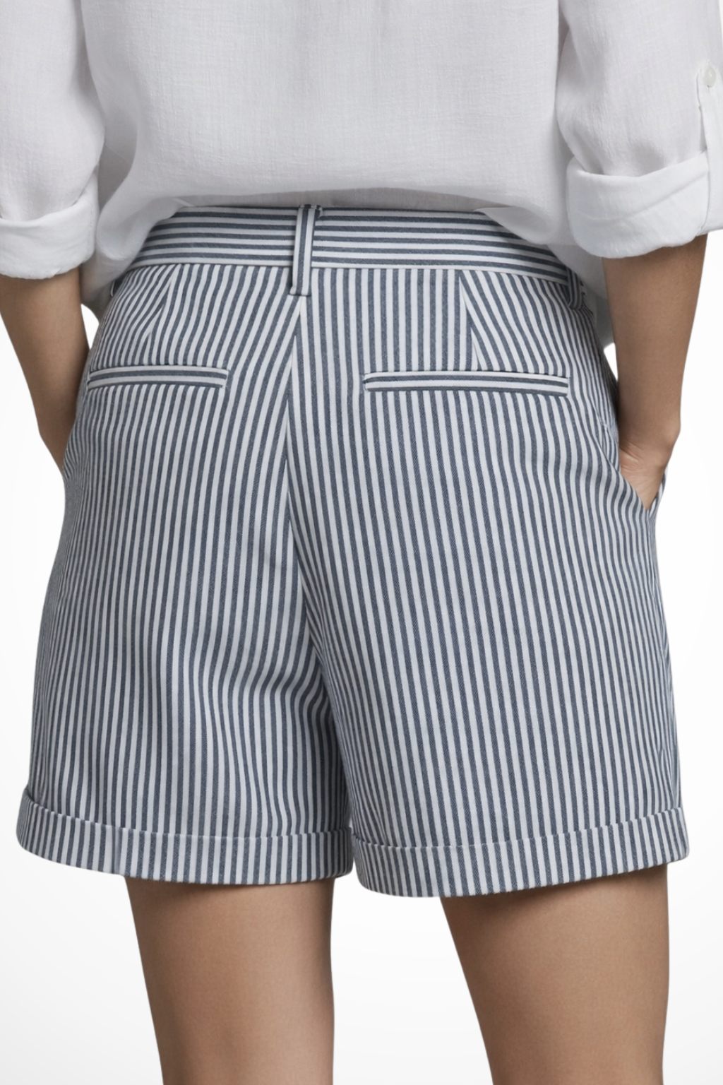 Saffronia | Women’s Striped High Shorts