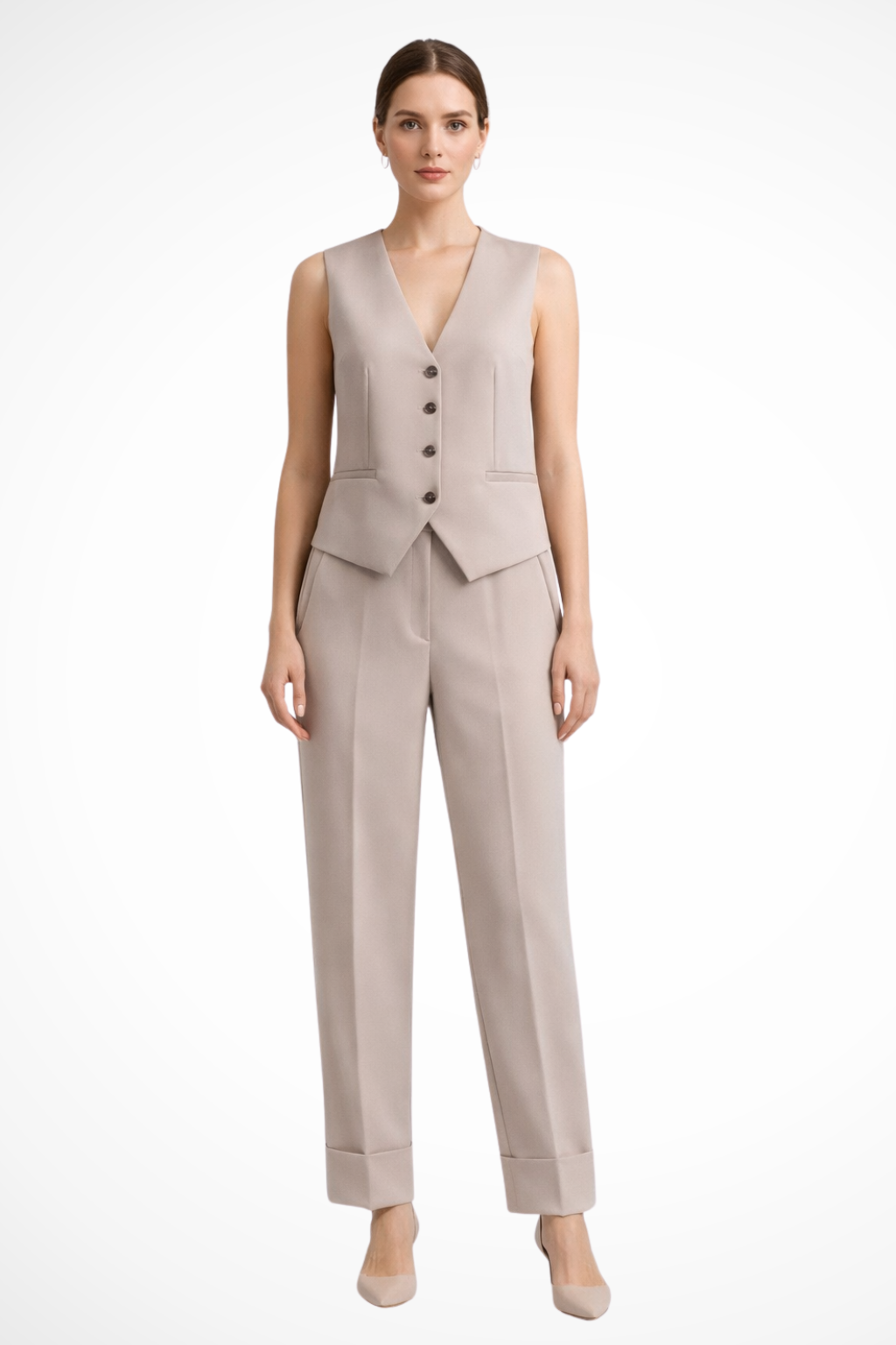 Coralynn | Women’s Waistcoat and Trousers Suit Set