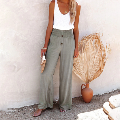 Raleigh | Women’s Comfortable High Waist Wide Leg Trousers