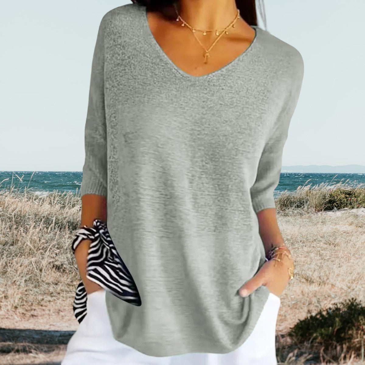 Blythe | Women’s V-Neck Summer Shirt