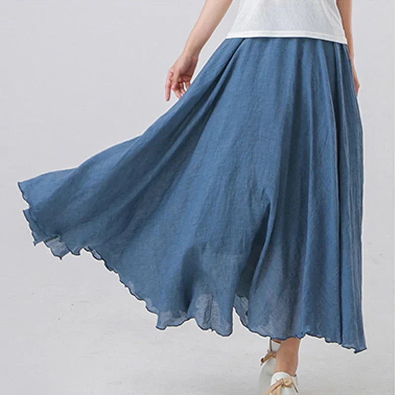 Nora | Women’s Elegant Sunset Maxi Skirt