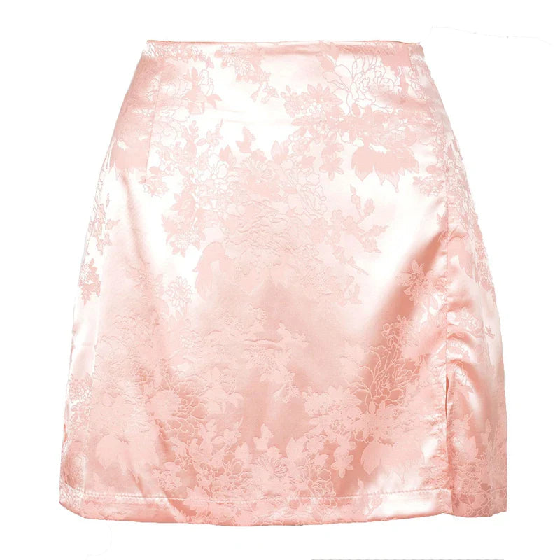 Naomi | Women’s Silky Satin Midi Skirt