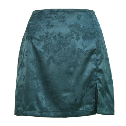Naomi | Women’s Silky Satin Midi Skirt
