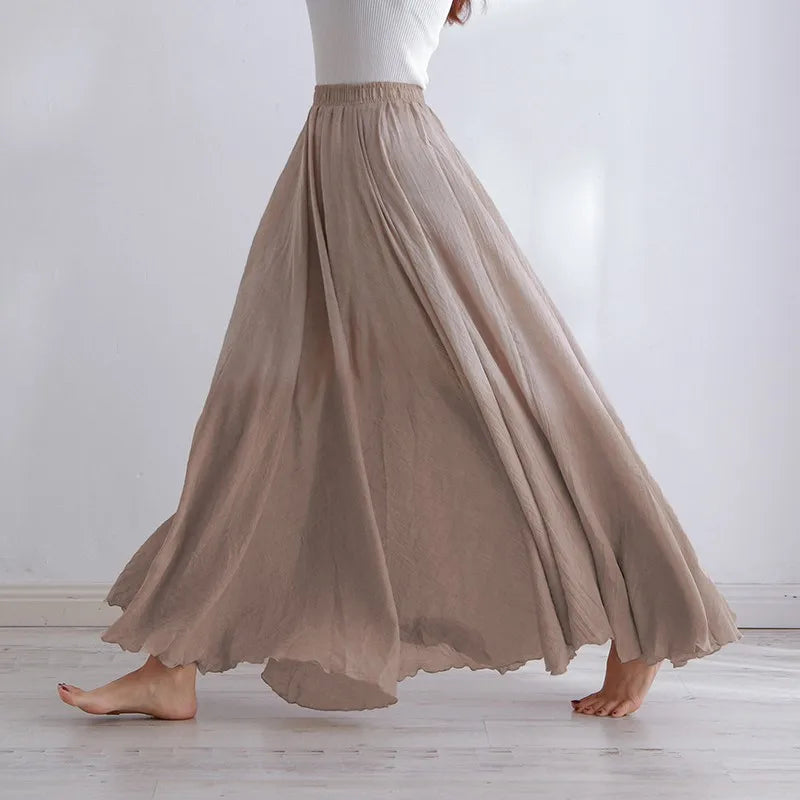 Nora | Women’s Elegant Sunset Maxi Skirt