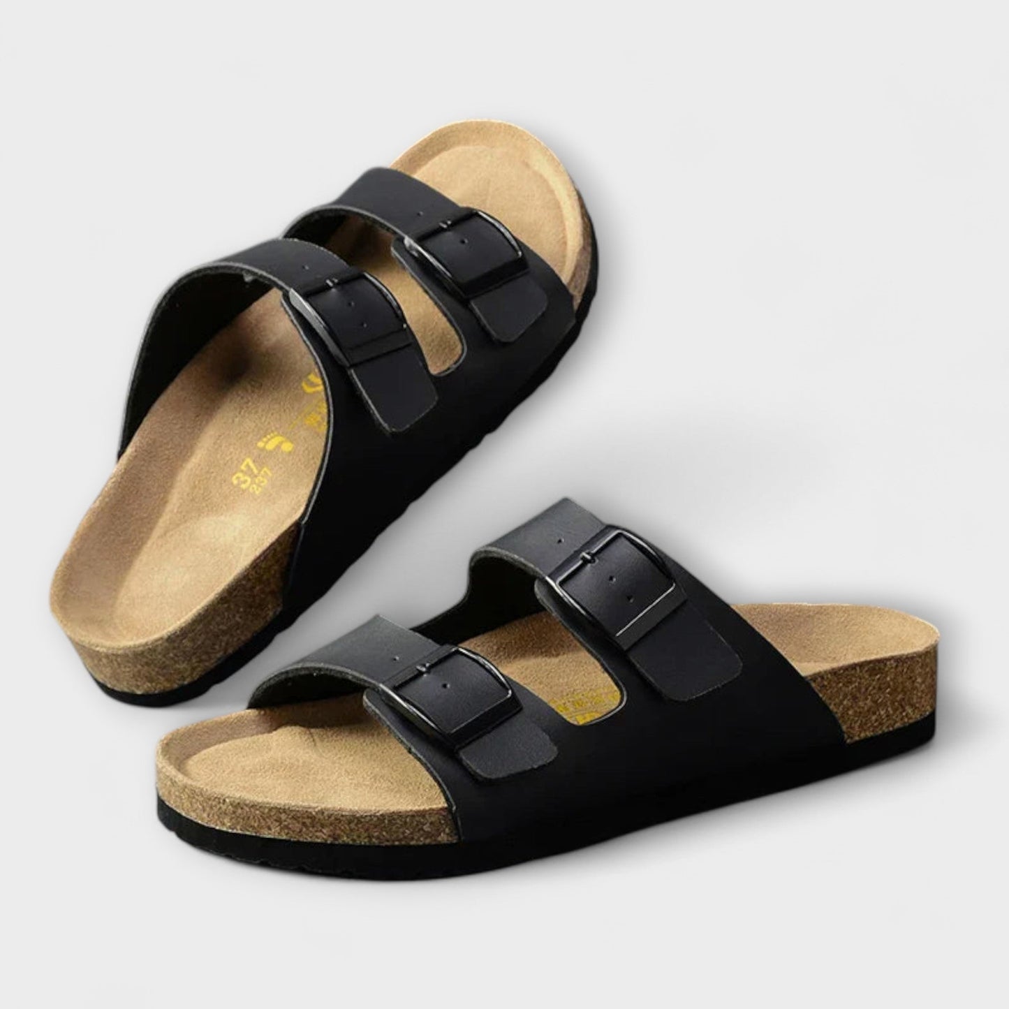 Taryn | Women’s Orthopedic Double Buckle Slide Sandals