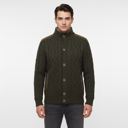 James | Men’s Cable Knit Cardigan