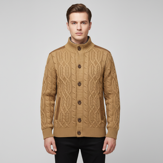 James | Men’s Cable Knit Cardigan