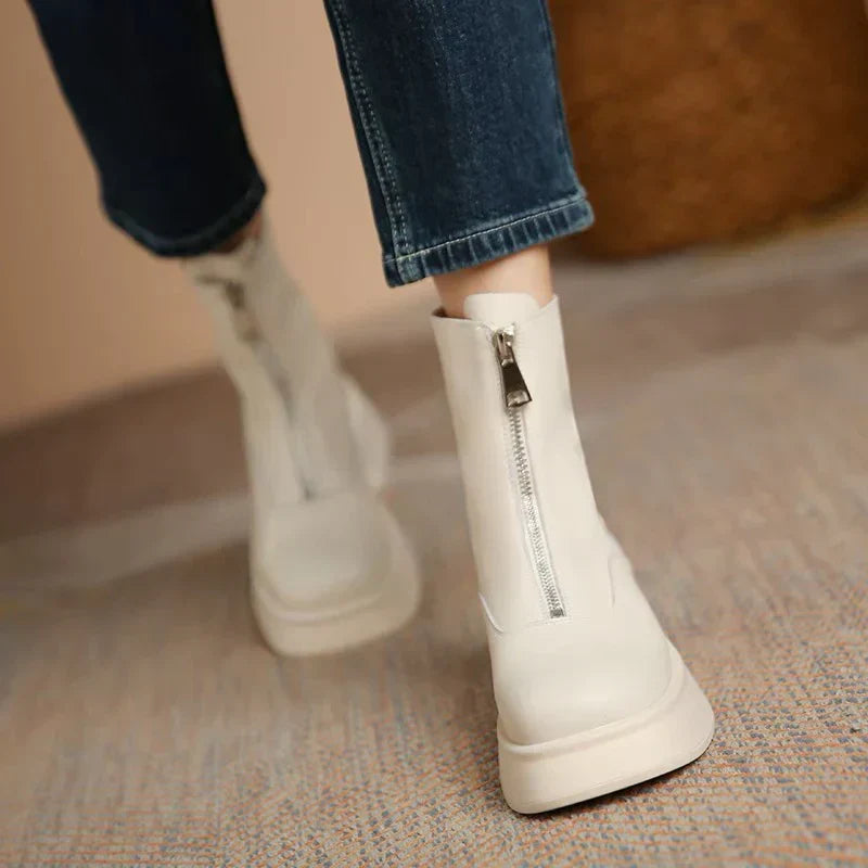 Coleen | Women’s Modern Minimalist Mid-Calf Boots