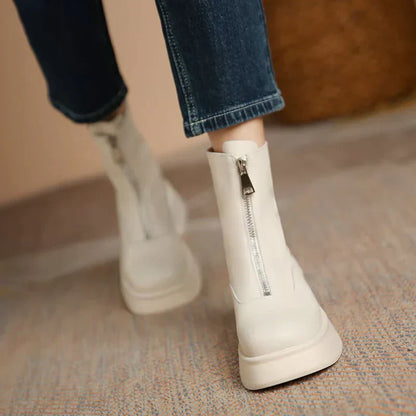 Coleen | Women’s Modern Minimalist Mid-Calf Boots