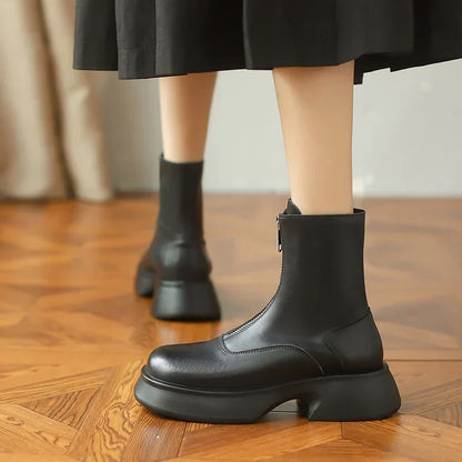 Coleen | Women’s Modern Minimalist Mid-Calf Boots